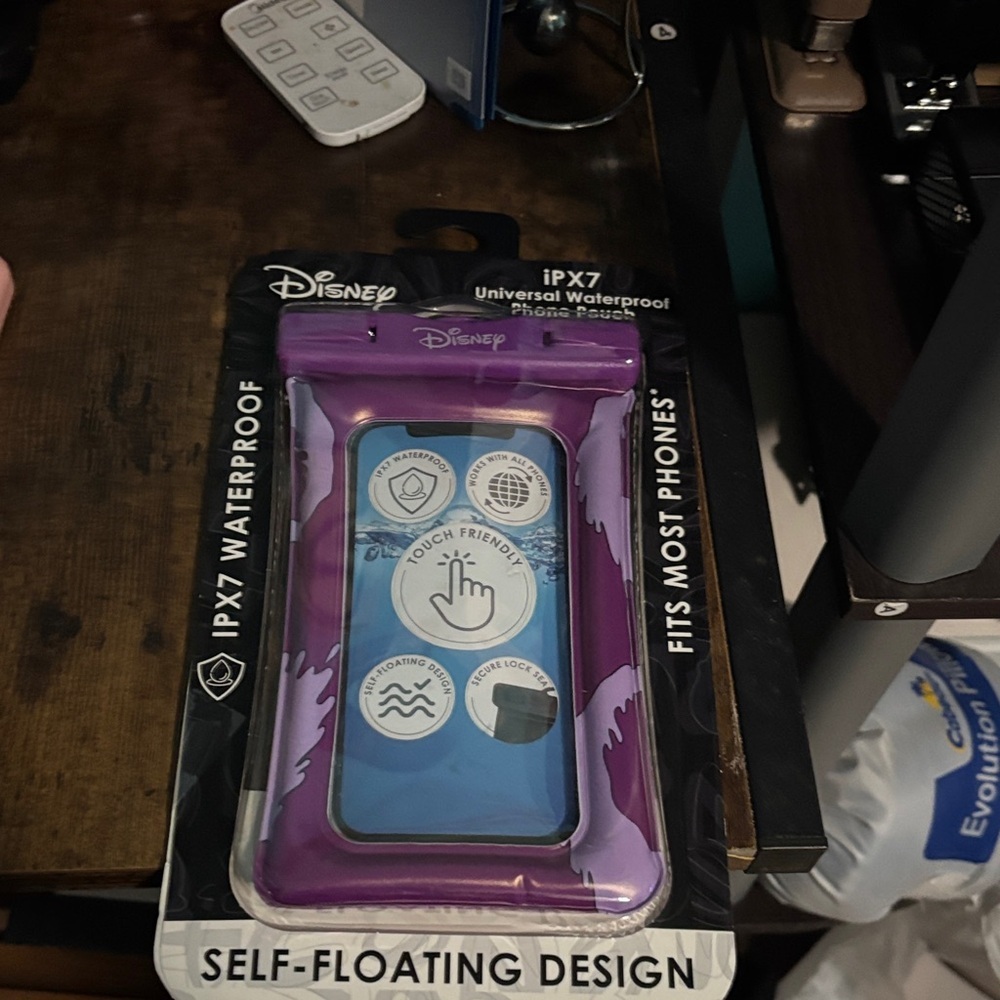 Disney Purple and Black Waterproof Phone Case